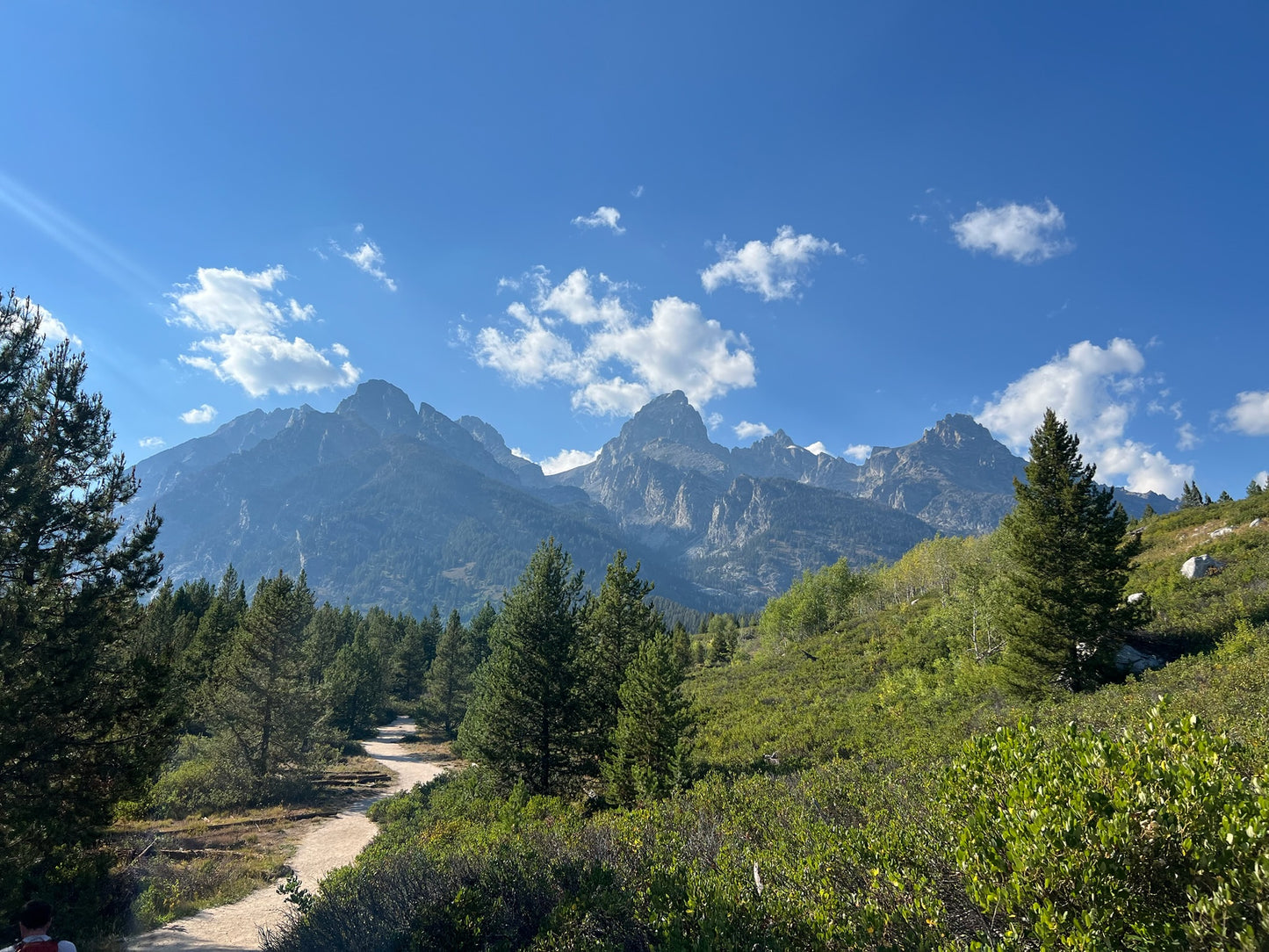 Grand Teton Trail View Wall Art – Glossy Metal Photo Print | Wyoming Hiking Landscape Décor
