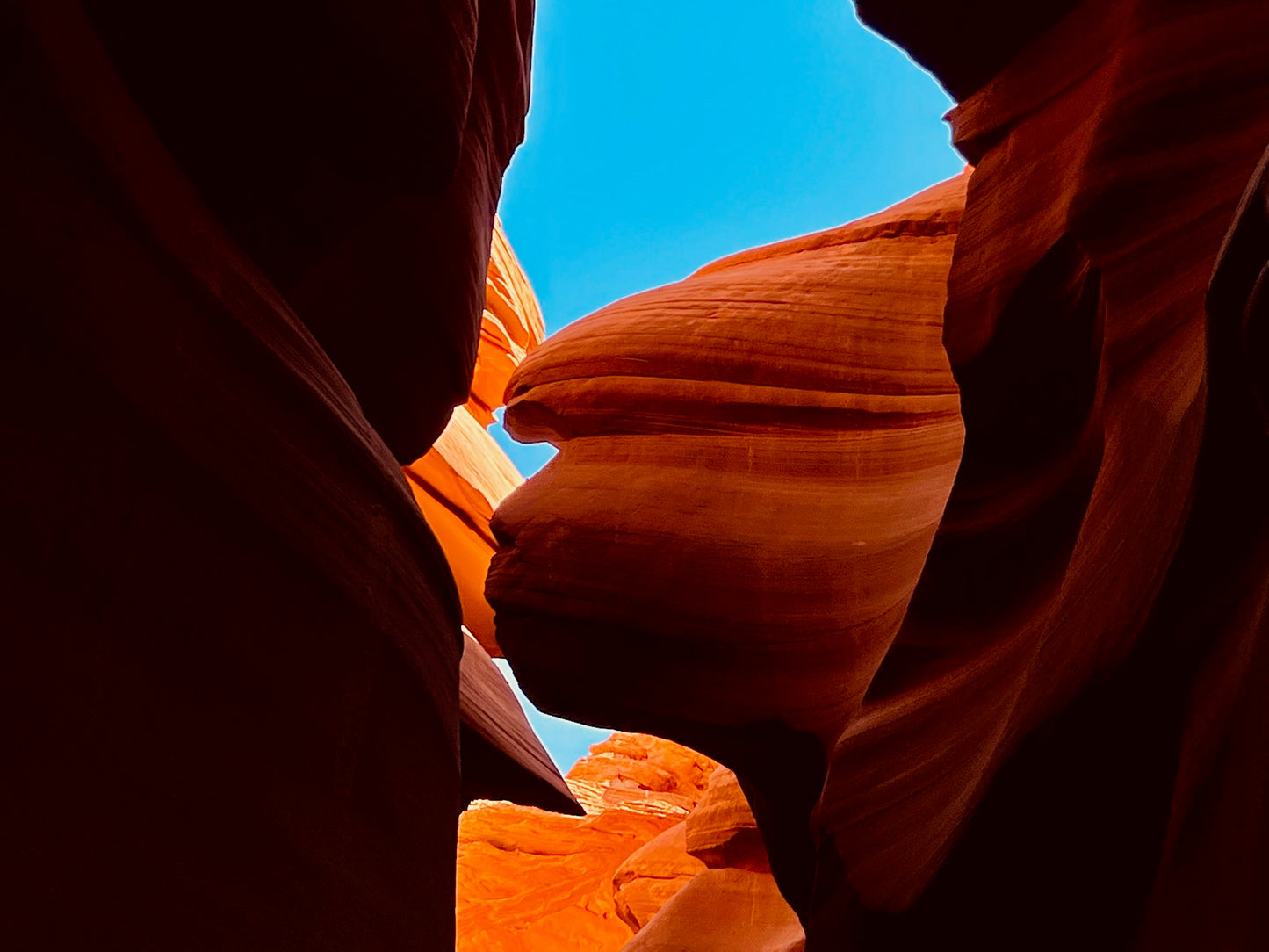 Antelope Canyon Wall Art – Glossy Metal Photo Print | Arizona Slot Canyon Navajo Sandstone Décor