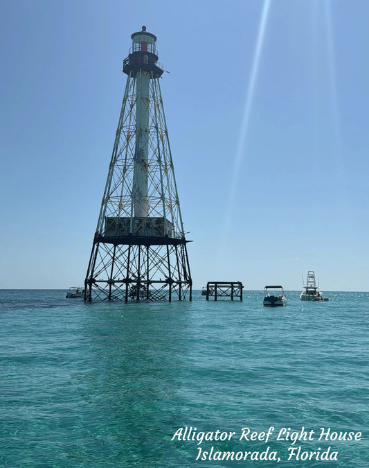 Alligator Reef Lighthouse Print – 14x11 Florida Keys Wall Art