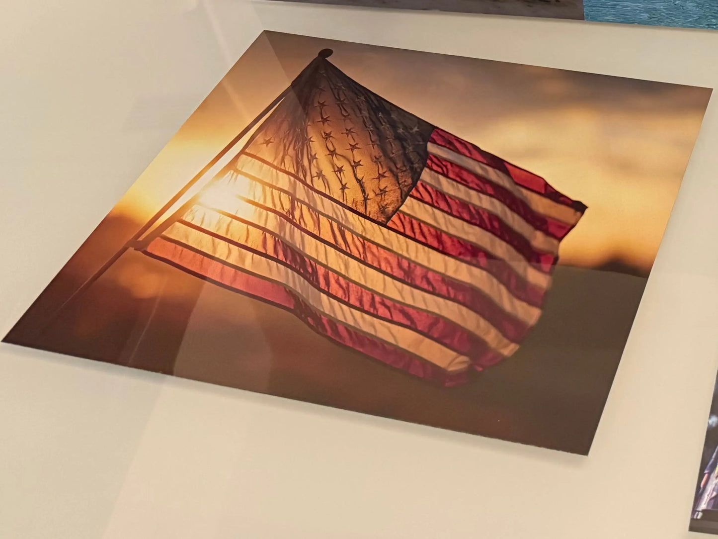 American Flag Metal Print – 14x11 Patriotic Wall Art
