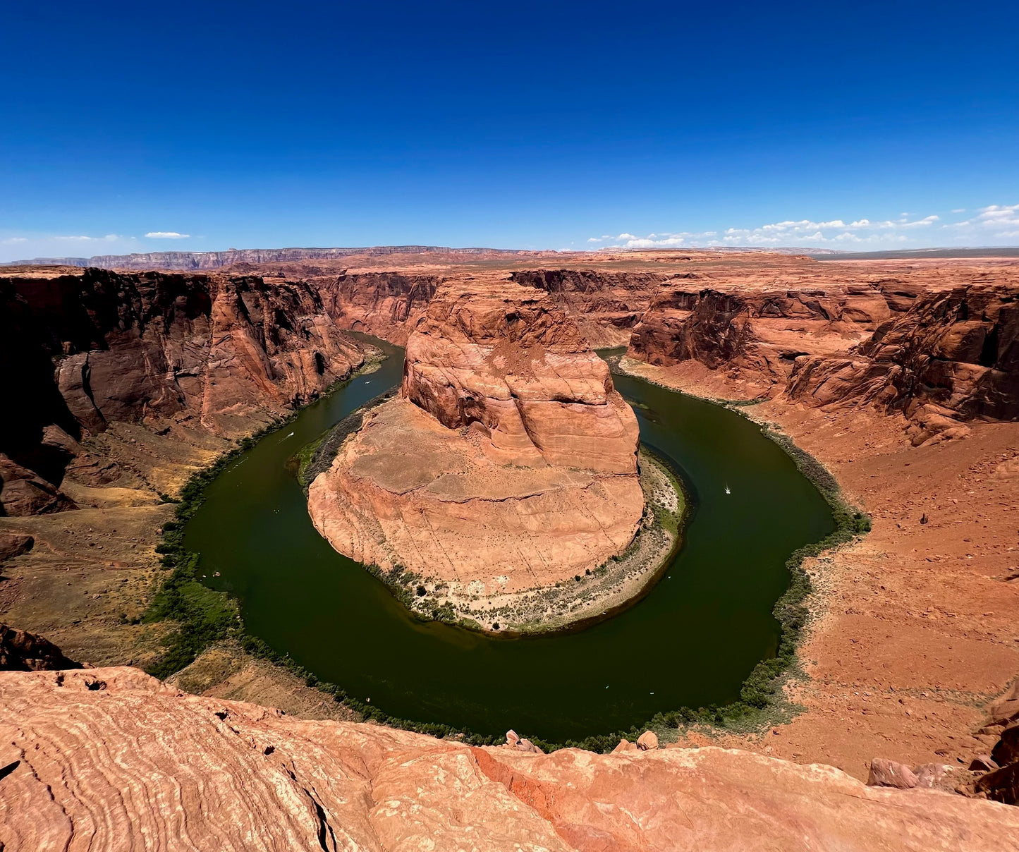 Horseshoe Bend Wall Art – Glossy Metal Photo Print | Colorado River Arizona Canyon Décor